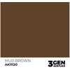 AK Interactive Mud Brown akriliniai dažai modeliams, 17 ml
