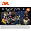 AK Interactive Napoleono uniformų akrilinių dažų rinkinys, 18 spalvų