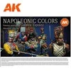 AK Interactive Napoleono uniformų akrilinių dažų rinkinys, 18 spalvų