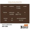 AK Interactive NATO Brown AFV akriliniai dažai modeliui, 17 ml