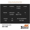 AK Interactive NATO juoda AFV (3-osios kartos) akriliniai dažai 17 ml