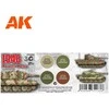 AK Interactive Panzer Colors 1946 akrilinių dažų rinkinys, 3 gen., AK11669