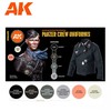 AK Interactive Panzer ekipažo juodos uniformos dažų rinkinys 3Gen