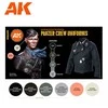 AK Interactive Panzer ekipažo juodos uniformos dažų rinkinys 3Gen