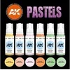 AK Interactive Pasteliniai akriliniai dažai 3 gen. rinkinys 6 vnt