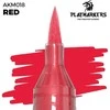 AK Interactive PLAYMARKER raudonas akrilinis dažų žymeklis, teptuko galiukas