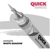 AK Interactive Quick Marker Baltas SHADOW miniatiūrų žymeklis