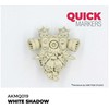 AK Interactive Quick Marker Baltas SHADOW miniatiūrų žymeklis