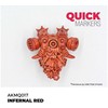 AK Interactive QUICK MARKER Infernal Raudona žymeklis miniatiūrų dažymui