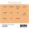 AK Interactive Radiant Flesh 3 kartos akriliniai dažai 17 ml