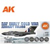 AK Interactive RAF ankstyvojo šaltojo karo lėktuvų dažų rinkinys AK11756