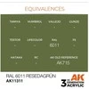 AK Interactive RAL 6011 Resedagrün AFV akriliniai dažai 17 ml