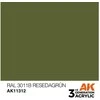 AK Interactive RAL 6011B Resedagrün akriliniai dažai AFV, 17 ml