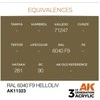 AK Interactive RAL 6040 F9 Helloliv AFV akriliniai dažai 17 ml