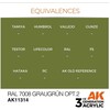 AK Interactive RAL 7008 Graugrün Opt 2 akriliniai tankų dažai 17 ml