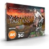 AK Interactive Raul Garcia Latorre škotiškų tartanų akrilinių dažų rinkinys