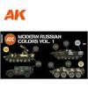 AK Interactive Rusų karinė kamufliažo dažų rinkinys Vol.1, 3 gen., AK11662
