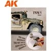 AK Interactive smėlio kamufliažinis tinklas 1/35, TYPE 1 AK8060