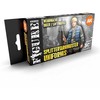 AK Interactive Splittertarnmuster uniformų 3Gen akrilinių dažų rinkinys