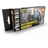 AK Interactive Splittertarnmuster uniformų 3Gen akrilinių dažų rinkinys
