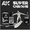 AK Interactive Super Chrome skiediklis ir valiklis chromo dažams, 60 ml