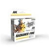 AK Interactive The Inks akrilinių dažų rinkinys Radiance &amp; Fire, 3x30 ml