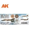 AK Interactive US Asia Minor akriliniai lėktuvų kamufliažo dažai