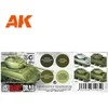 AK Interactive US Olive Drab moduliacijos akrilinių dažų rinkinys