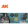 AK Interactive US pilotų uniformų akrilinių dažų rinkinys 3rd Gen