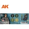 AK Interactive US pilotų uniformų akrilinių dažų rinkinys 3rd Gen