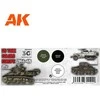 AK Interactive US tankų spalvos Europa 1944-45 akrilinių dažų rinkinys