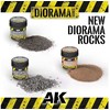 AK Interactive vulkaniniai smulkūs akmenukai dioramoms, 100 ml