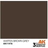 AK Interactive Waffen Brown Pilkas akriliniai dažai figūrėlėms 17 ml
