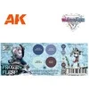 AK Interactive Wargame akriliniai dažai Frozen Flesh, 4 spalvos