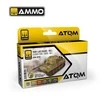 AMMO by MIG Jimenez AMMO MIG ATOM akrilinių dažų rinkinys Tiger I vėlyvos spalvos Vol.1 (20720)