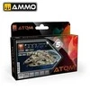 AMMO by MIG Jimenez AMMO MIG ATOM akrilinių dažų rinkinys Gravity 5 – pilkų atspalvių