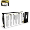 AMMO by MIG Jimenez AMMO MIG Juodas & Baltas technikos akrilinių dažų sendinimo rinkinys 7128