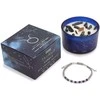Ancient Wisdom Zodiako kristalų žvakė Jaučiui su apyranke – lapis lazuli, samanų agatas