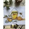 Andriana Kryželiu siuvinėjimo rinkinys „Bitės ir medus“ 27×20 cm – puiki dovana
