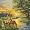Andriana Siuvinėjimo kryželiu rinkinys „Gimtieji kraštai“ 19×19 cm