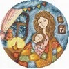 Andriana Siuvinėjimo kryželiu rinkinys „Mamos šiluma“ 19×19 cm