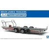Aoshima Brian James A4 autovežis priekaba, 1/24 plastikinis modelis