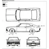 Aoshima Grand Champion Nissan Laurel 130 1/24 surenkamas plastikinis modelis