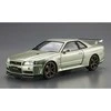 Aoshima Nissan Skyline GT‑R R34 V‑spec II Nür 2002, 1/24 modelis
