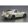Aoshima Nissan Skyline GT‑R R34 V‑spec II Nür 2002, 1/24 modelis