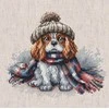 Ava Stitch Cavalier King Charles spanielis – kryželiu siuvinėjimo rinkinys AVA