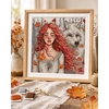 Ava Stitch Kryželiu siuvinėjimo rinkinys „Rudens tyla“ Aida 16, 27×27 cm, 40 spalvų