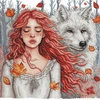 Ava Stitch Kryželiu siuvinėjimo rinkinys „Rudens tyla“ Aida 16, 27×27 cm, 40 spalvų