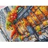 Ava Stitch Rudens kava – kryželiu siuvinėjimo rinkinys, 29x29 cm, Aida 16