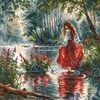 Ava Stitch Siuvinėjimo kryželiu rinkinys „Miško paslaptis“ 32x32 cm AVA-P041